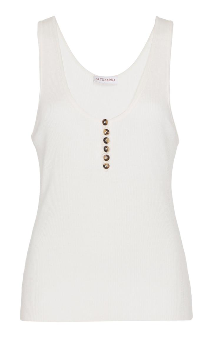Altuzarra Flack Buttoned Knit Tank Top
