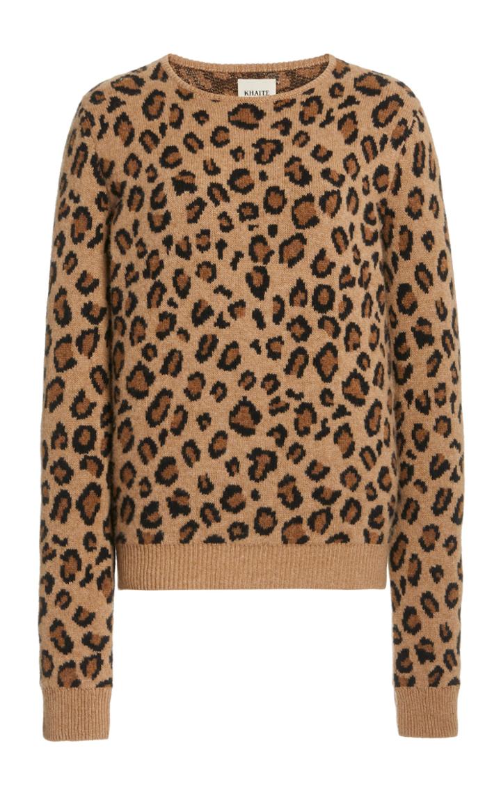 Moda Operandi Khaite Lenora Jacquard Cashmere Sweater