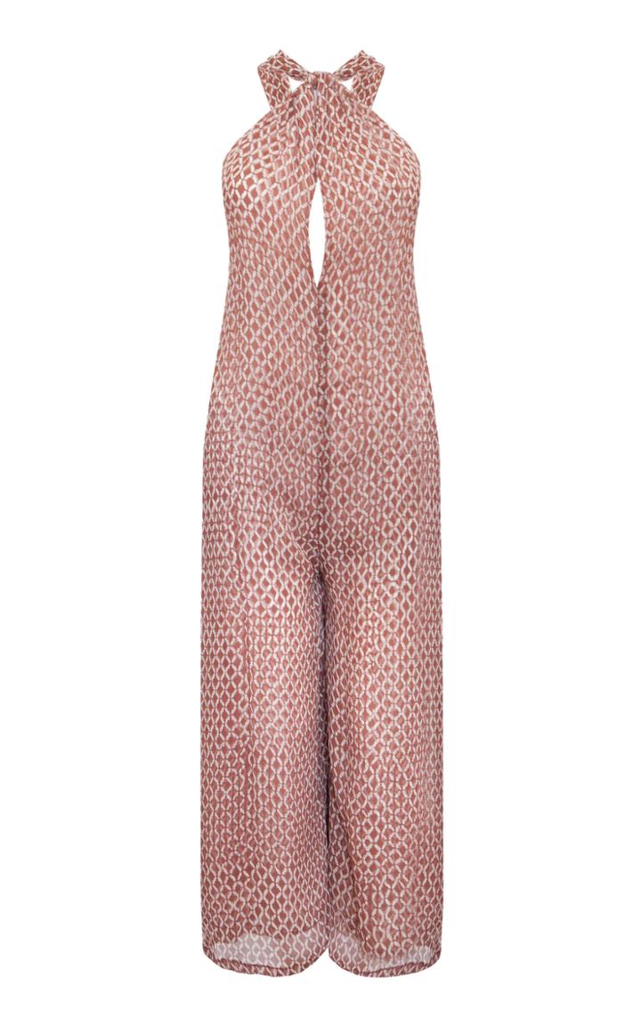 Moda Operandi Cloe Cassandro Ruby Silk Jumpsuit Size: M
