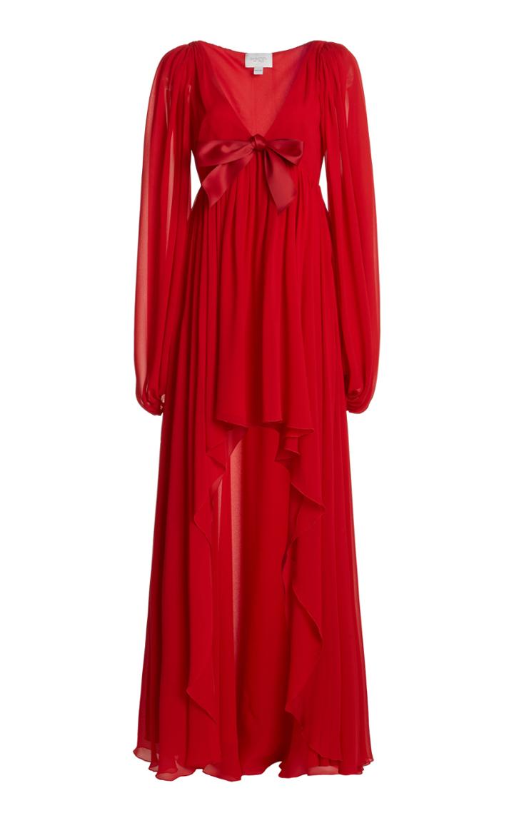 Moda Operandi Giambattista Valli Draped Silk-georgette Dress