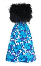 Richard Quinn Moire Feather Gown