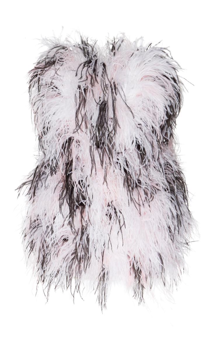 Moda Operandi Michael Lo Sordo Feathered Mini Dress Size: 4