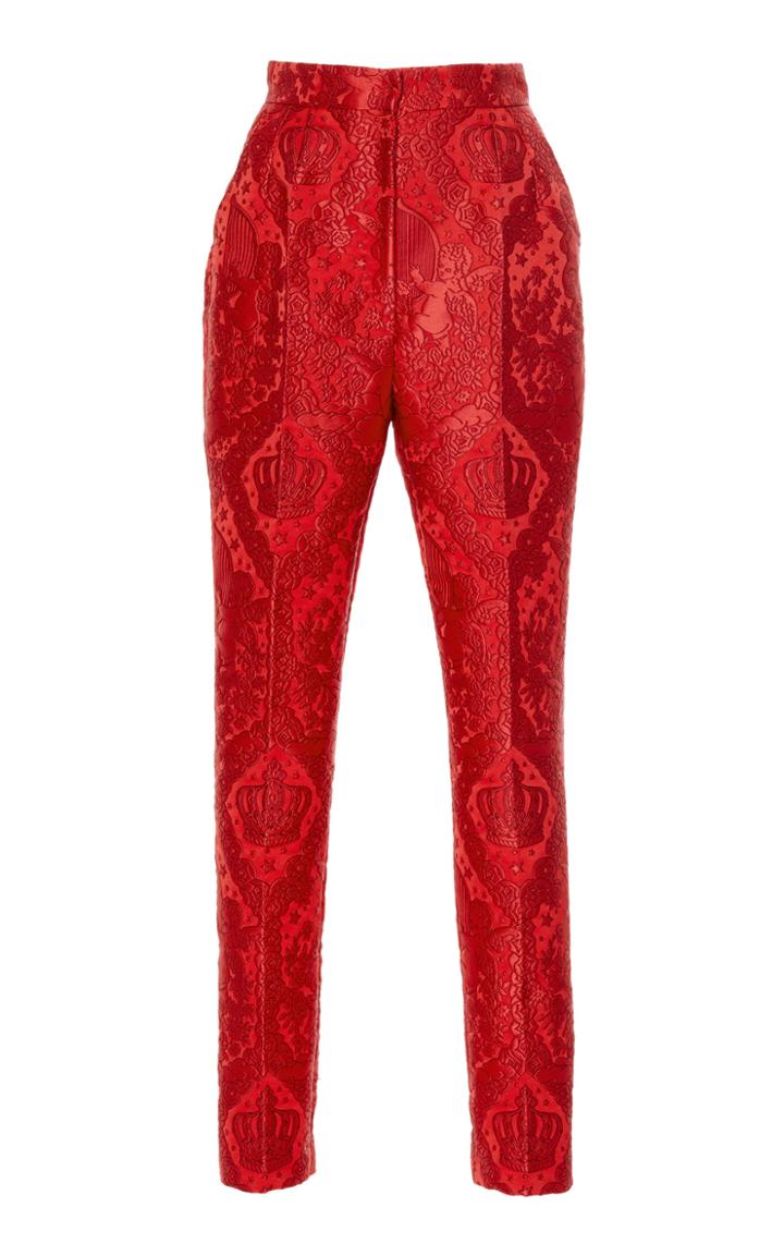 Dolce & Gabbana Jacquard High-rise Trouser