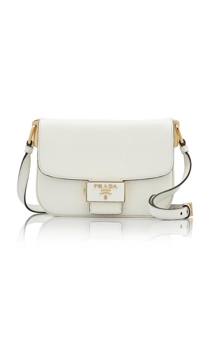 Prada Saffiano Lux Textured-leather Shoulder Bag