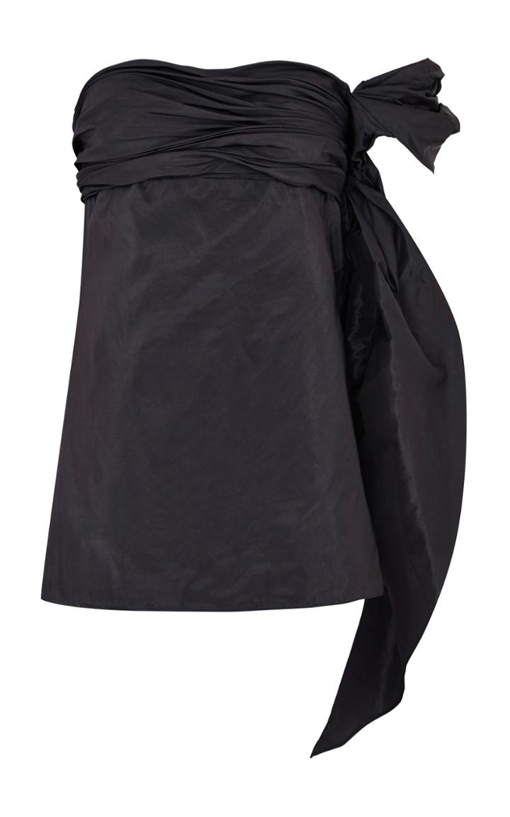 Razan Alazzouni One Shoulder Silk Top