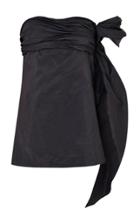 Razan Alazzouni One Shoulder Silk Top