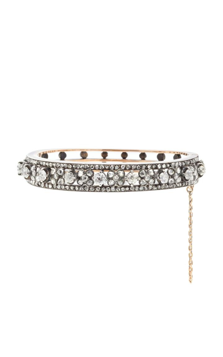 Moda Operandi Stephen Russell One Of A Kind 18k Yellow Gold & Diamond Bangle Bracele
