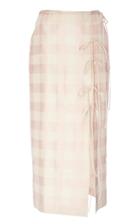 Brock Collection Oleandro Gingham Midi Skirt