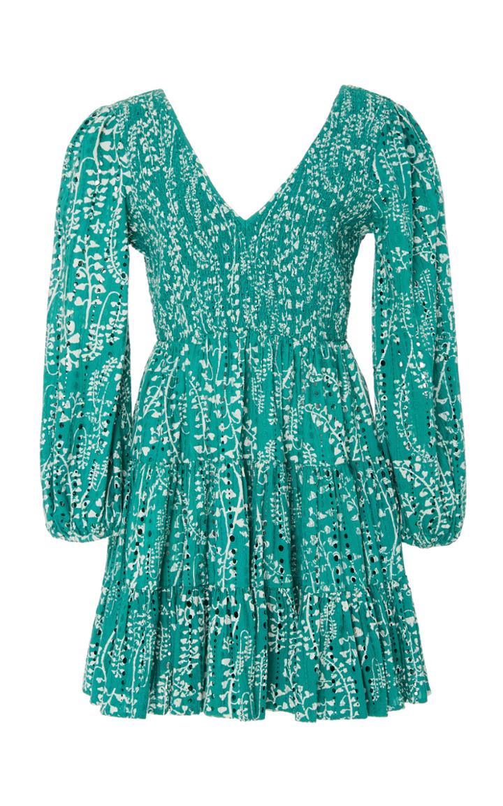 Rixo Sasha Broderie Anglaise Mini Dress Size: S