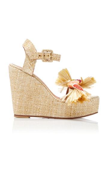 Alameda Turquesa Miranda Fruit Wedge Sandal