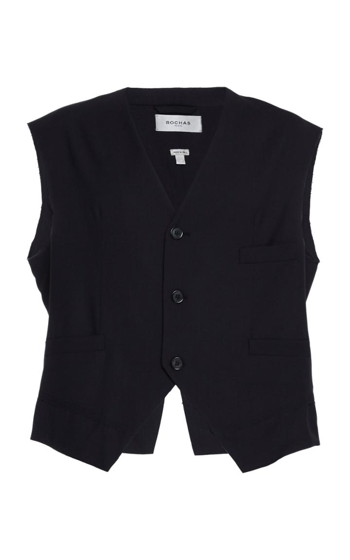 Rochas Collarless Vest