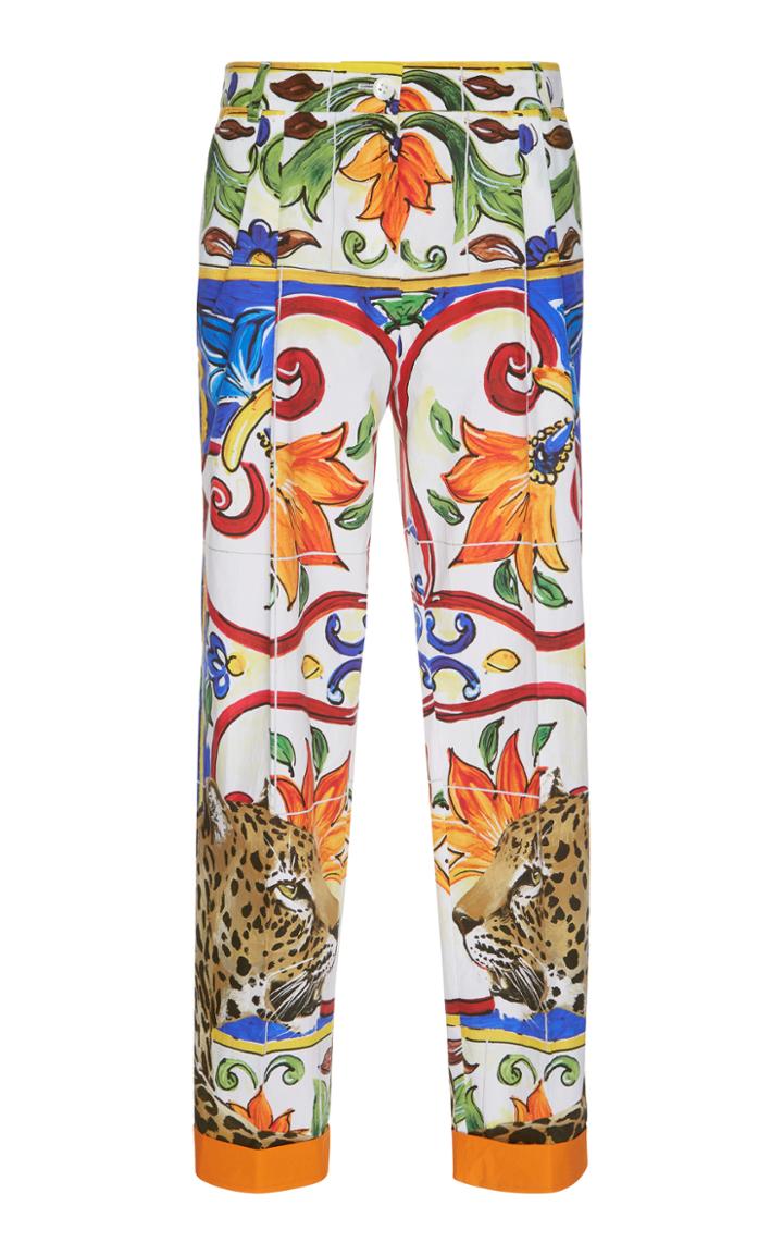 Dolce & Gabbana Maiolica Cropped Pants