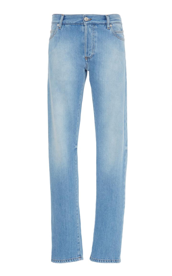 Balmain Mid-rise Slim-leg Jeans