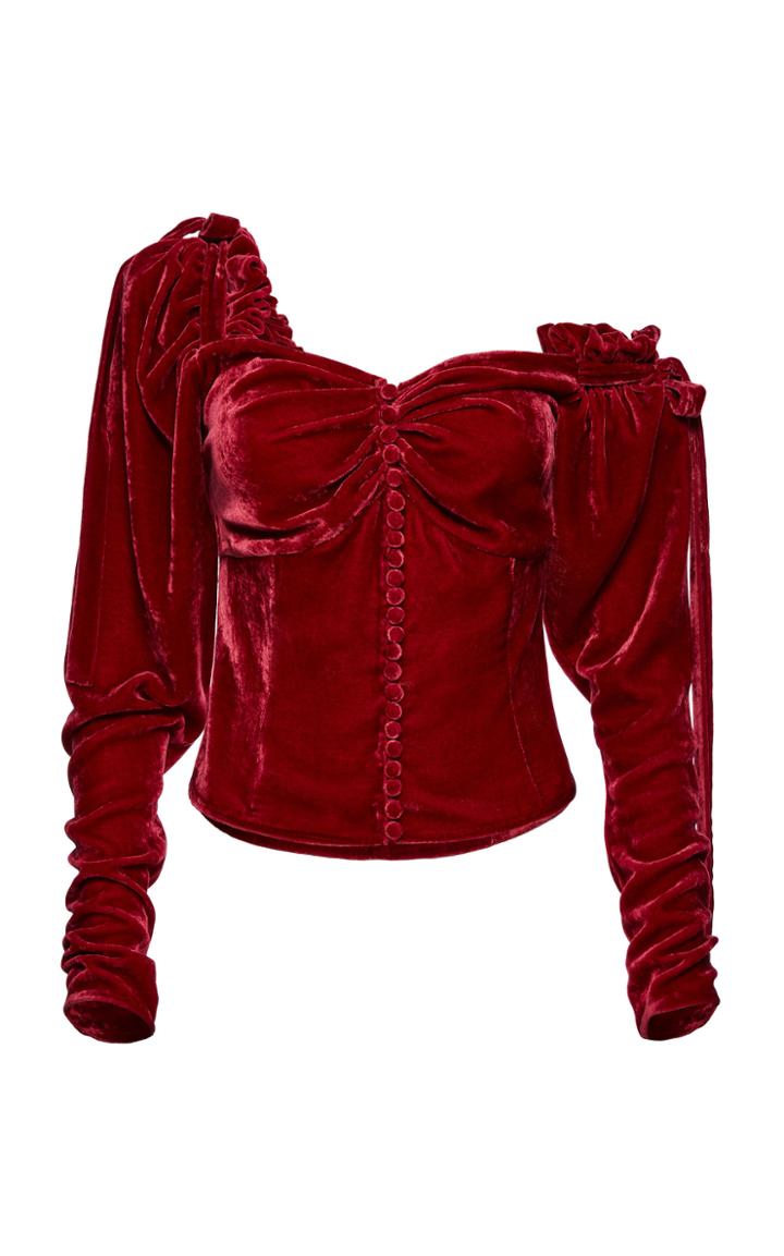 Magda Butrym Leticia Velvet Blouse
