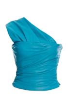 Versace One-shoulder Leather Top