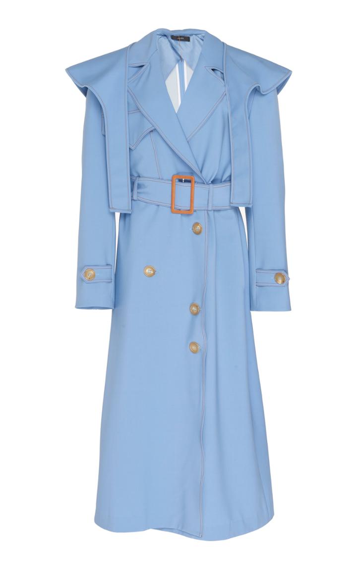 Ellery Frill Yoke Trench Coat