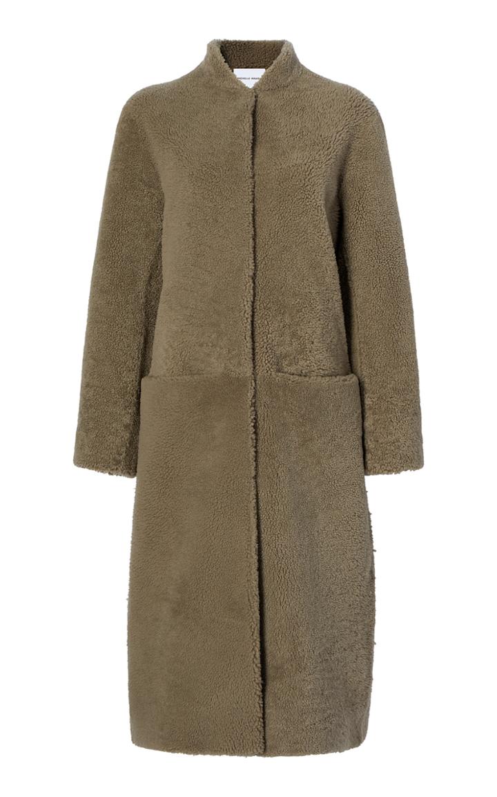 Michelle Waugh Rhea Long Shearling Coat