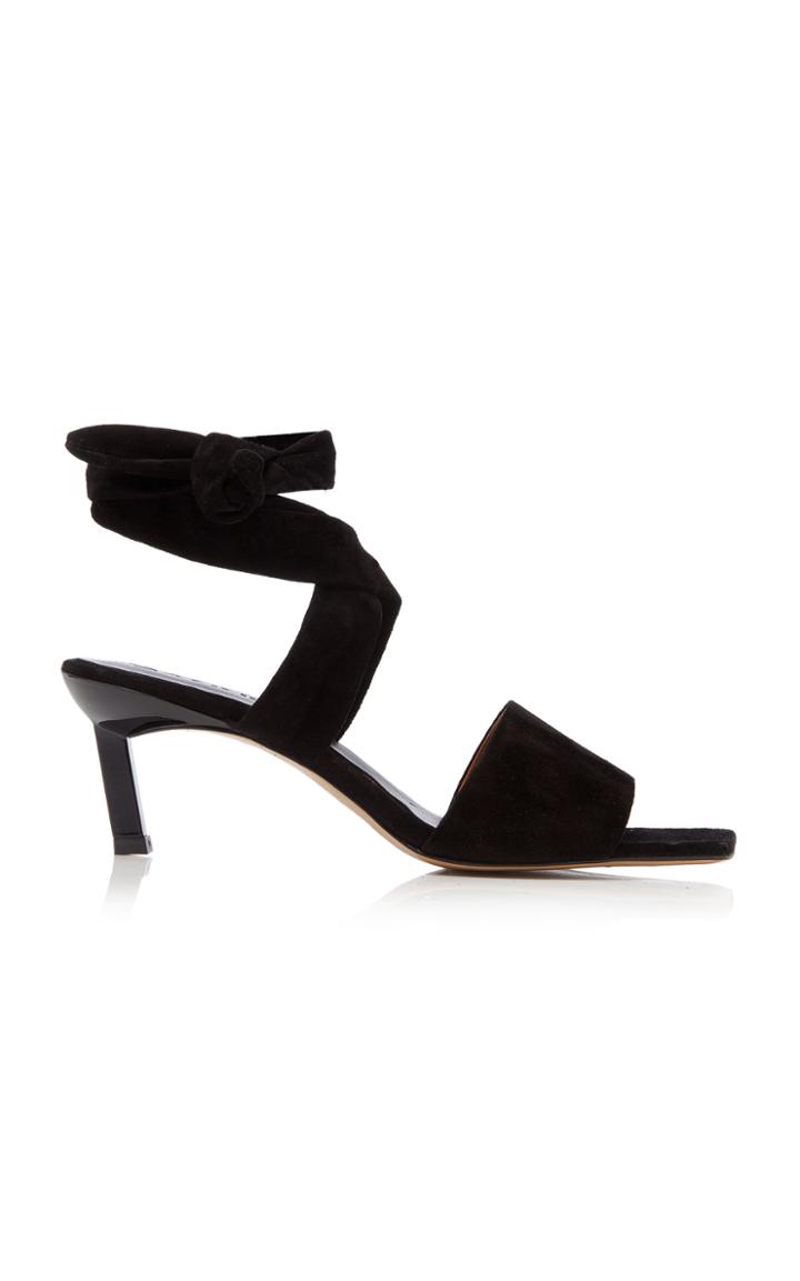 Ganni Tied Suede Sandals