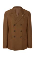 Eidos Double-breasted Wool And Mohair-blend Blazer
