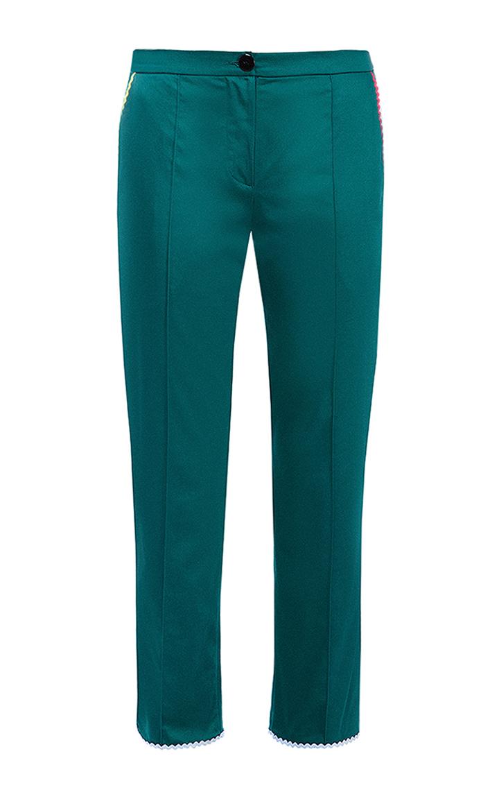 Anna October Contrast Trim Trousers
