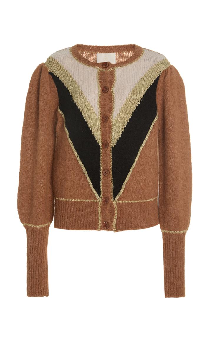 Moda Operandi Bytimo Golden Alpaca-blend Knit Cardigan
