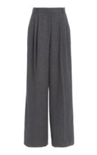Joseph Tima Pleated Silk-wool Flannel Wide-leg Trousers
