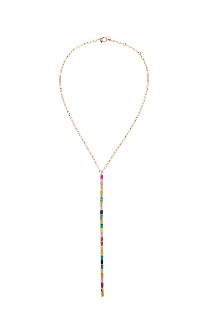 Shay Rainbow Y Drop Necklace