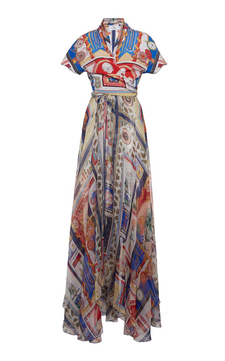 Moda Operandi Etro Printed Silk Wrap Dress
