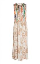 Pascal Millet Sleeveless Floral Satin Dress
