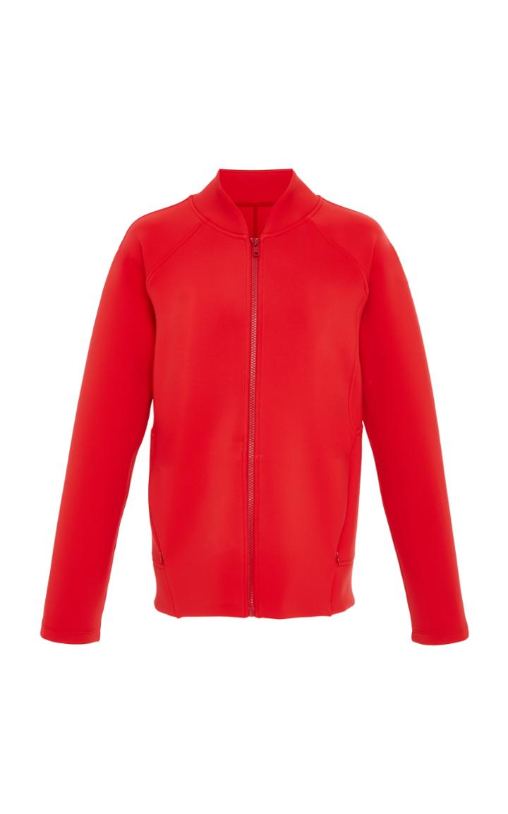 Cushnie Et Ochs Abella Neoprene Zip Up Jacket With Pockets