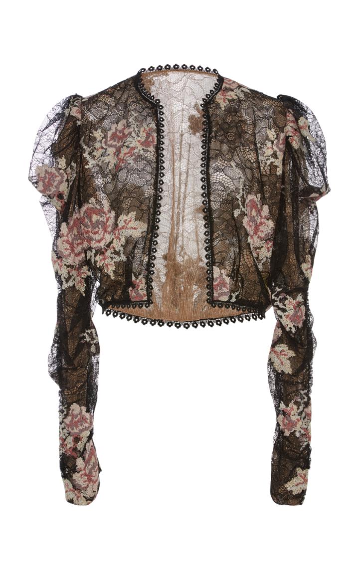 Anna Sui Embroidered Lace Jacket
