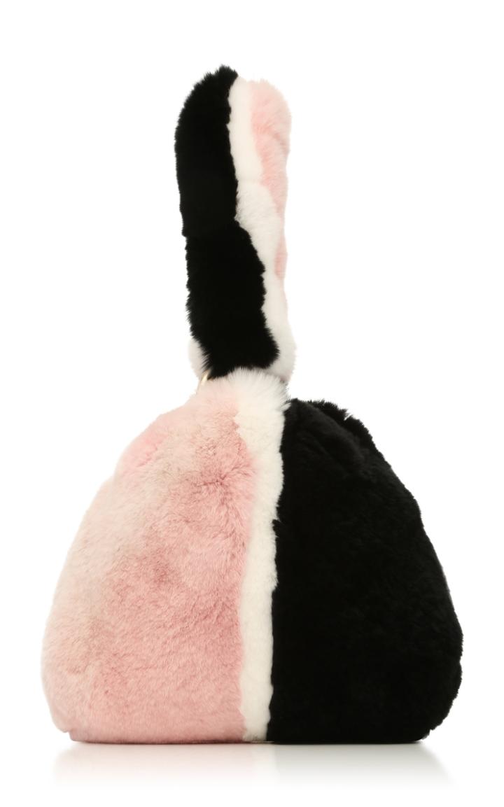 Les Petits Joueurs Holly Bicolor Fur Top Handle