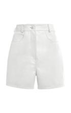 Moda Operandi Salvatore Ferragamo High-rise Leather Shorts Size: 38
