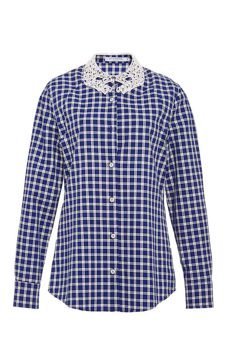 Vivetta Verga Check Button Down With Hand-shaped Collar