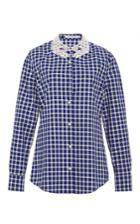 Vivetta Verga Check Button Down With Hand-shaped Collar