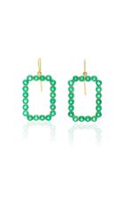 Sylva & Cie Phantom Zambian Emerald Earrings