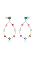 Carolina Neves 18k Gold Multi-stone Earrings