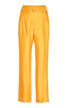 Moda Operandi Sally Lapointe High-waist Belted Silk Trousers Size: 2