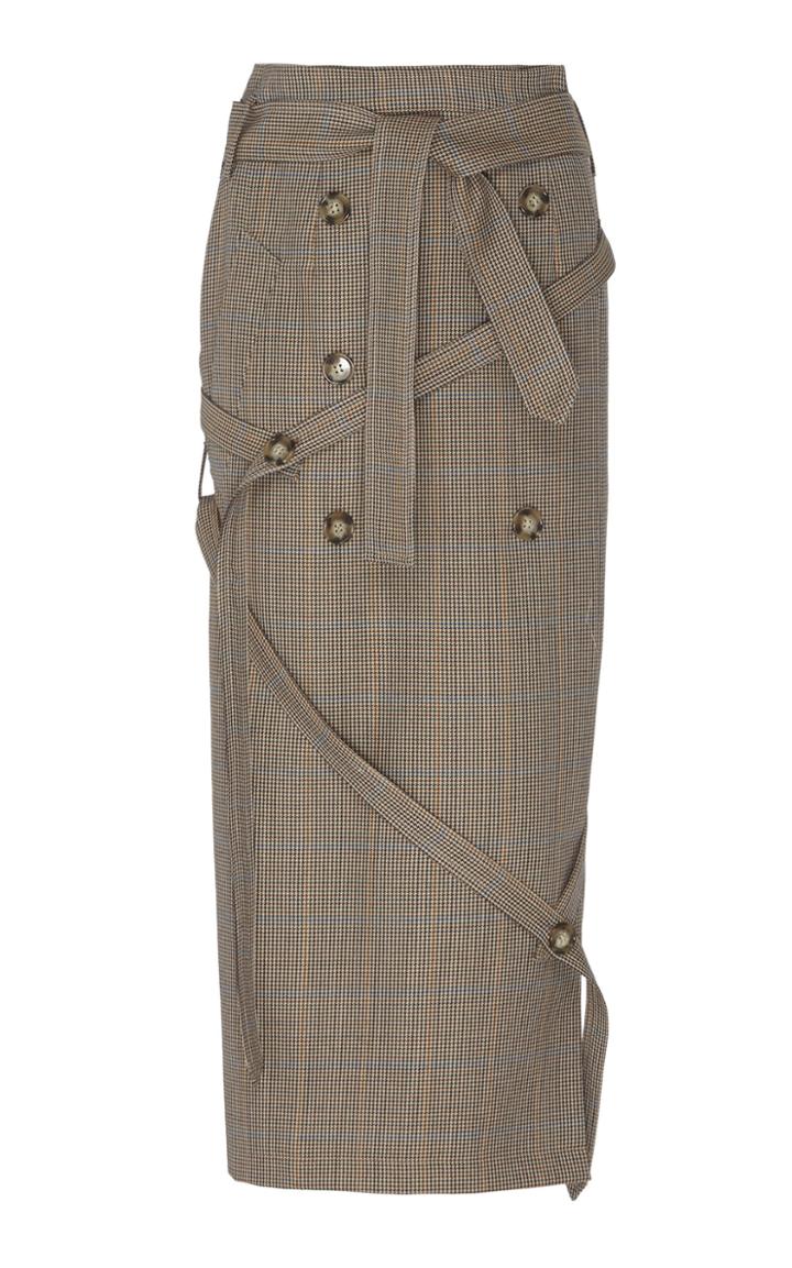 Rokh Wrap Wool Skirt Size: 34