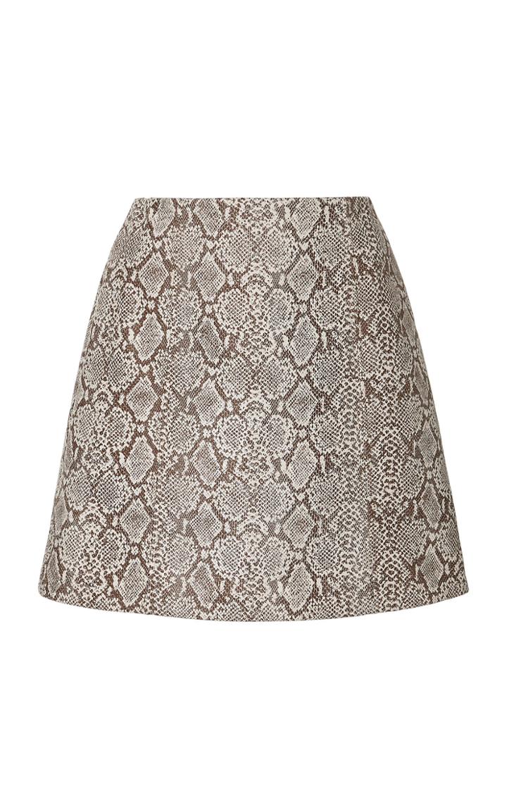 Alexachung Faux Snakeskin Mini Skirt