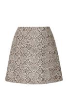 Alexachung Faux Snakeskin Mini Skirt