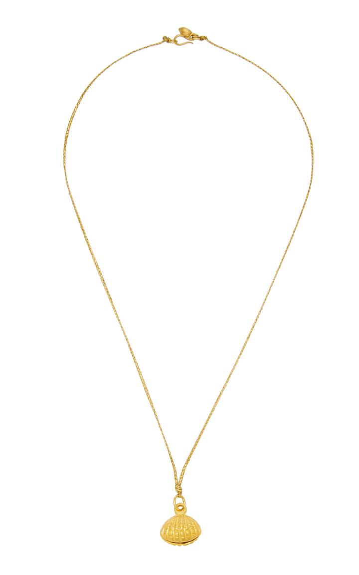 Pippa Small Cockle Bell Pendant On Cord