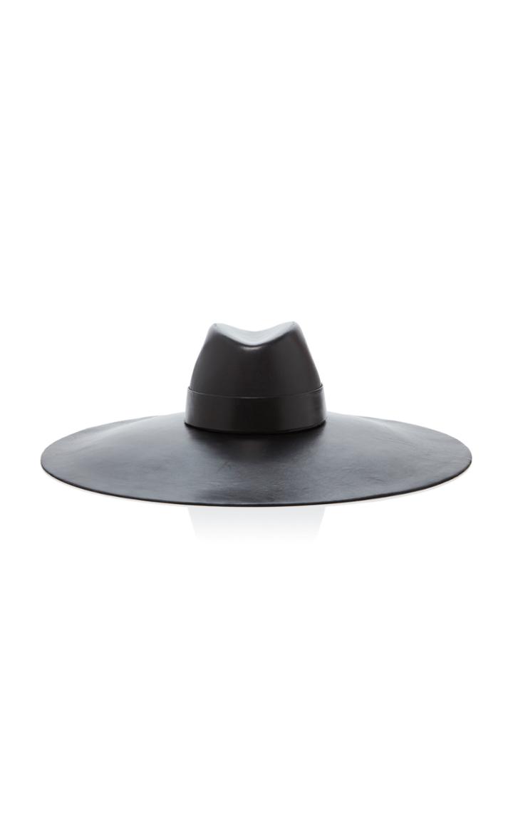 Balmain Large Leather Hat