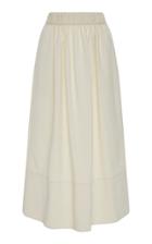 Tibi Smocked Waistband Full Skirt