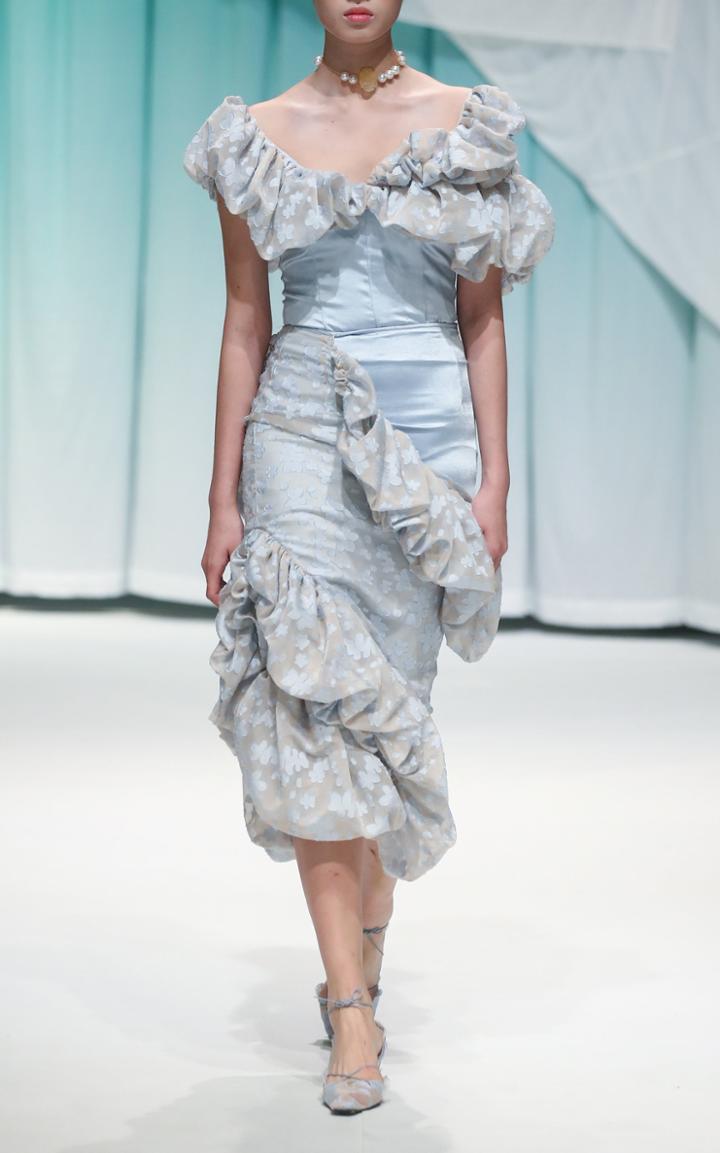 Moda Operandi Yuhan Wang Draped Satin Bodice Top