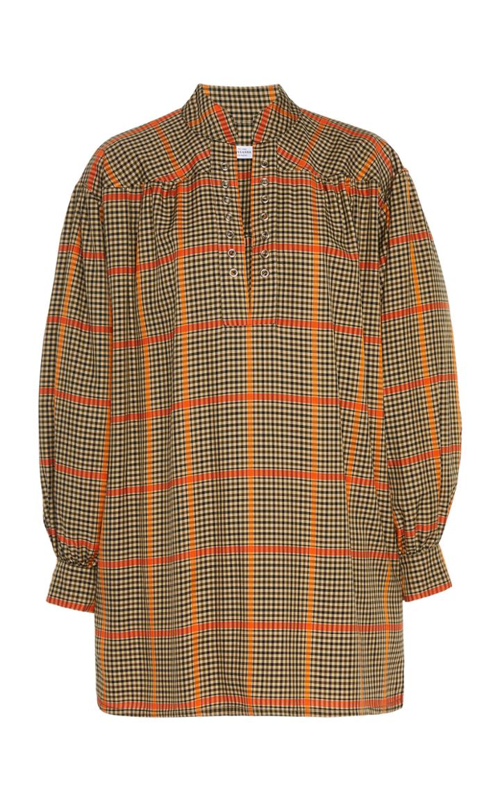 Roseanna Odd Plaid Mini Dress