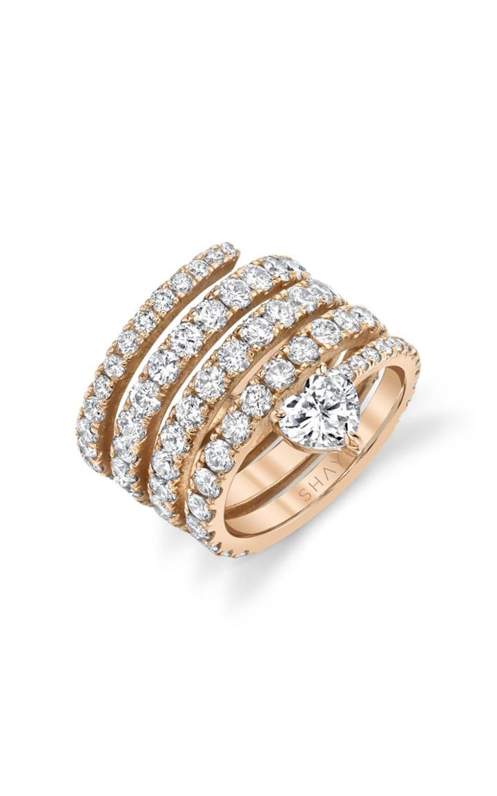 Moda Operandi Shay 18k Rose Gold Spiral Pinky Ring Swirl With Heart