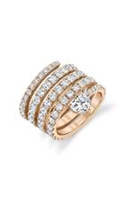 Moda Operandi Shay 18k Rose Gold Spiral Pinky Ring Swirl With Heart