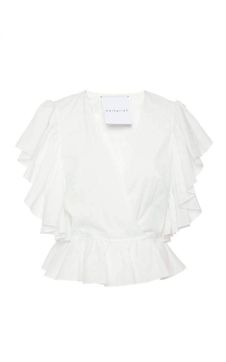Markarian Norris Cotton Wrap Top