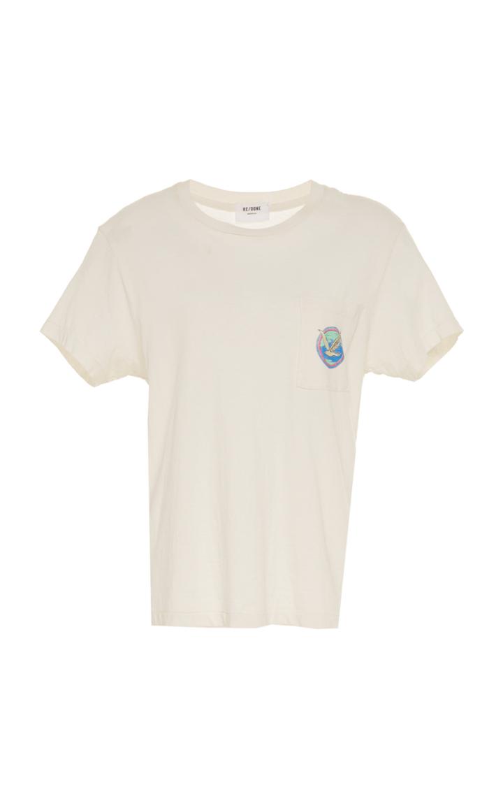 Re/done Ocean Dreams Cotton Boyfriend T-shirt